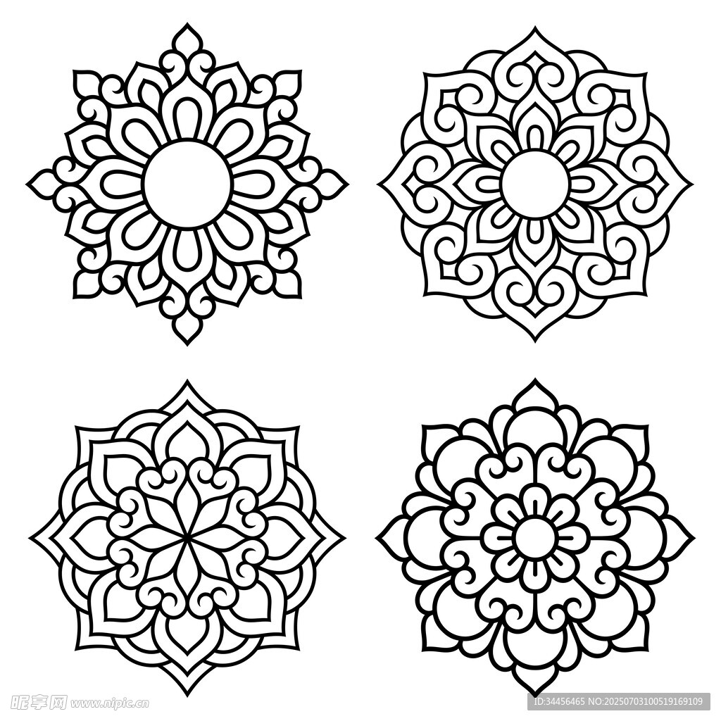 曼陀罗花纹