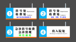 医院收款窗口标识牌