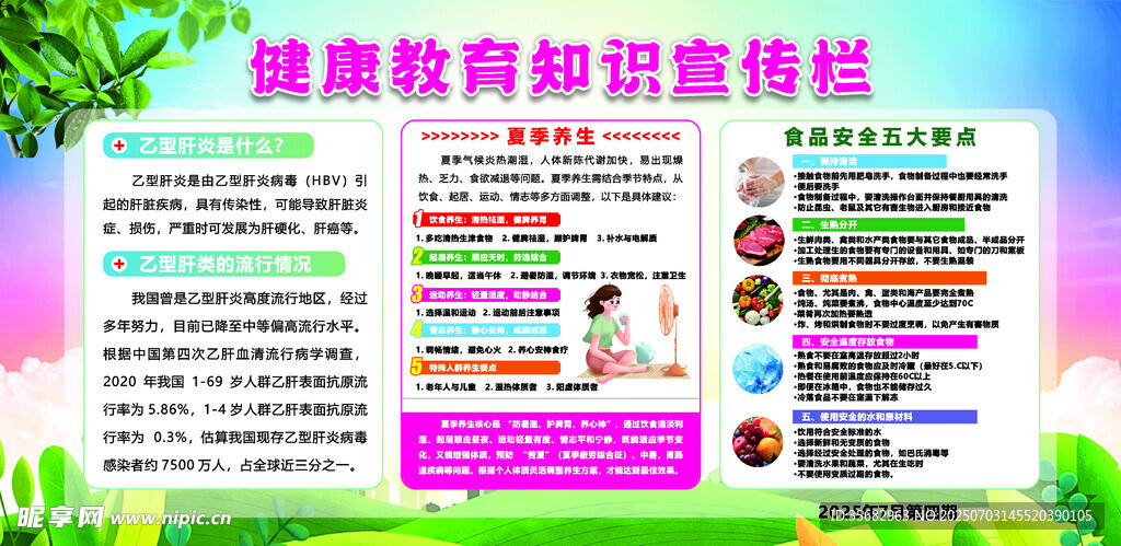 健康体检标识宣传海报