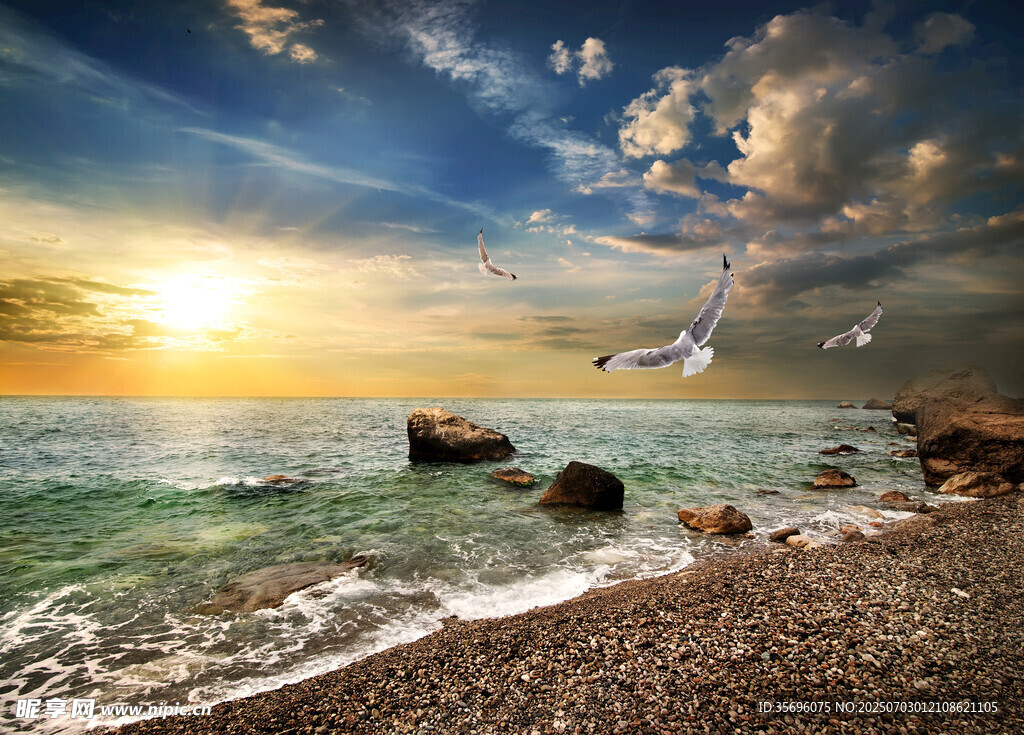 海边日落美景
