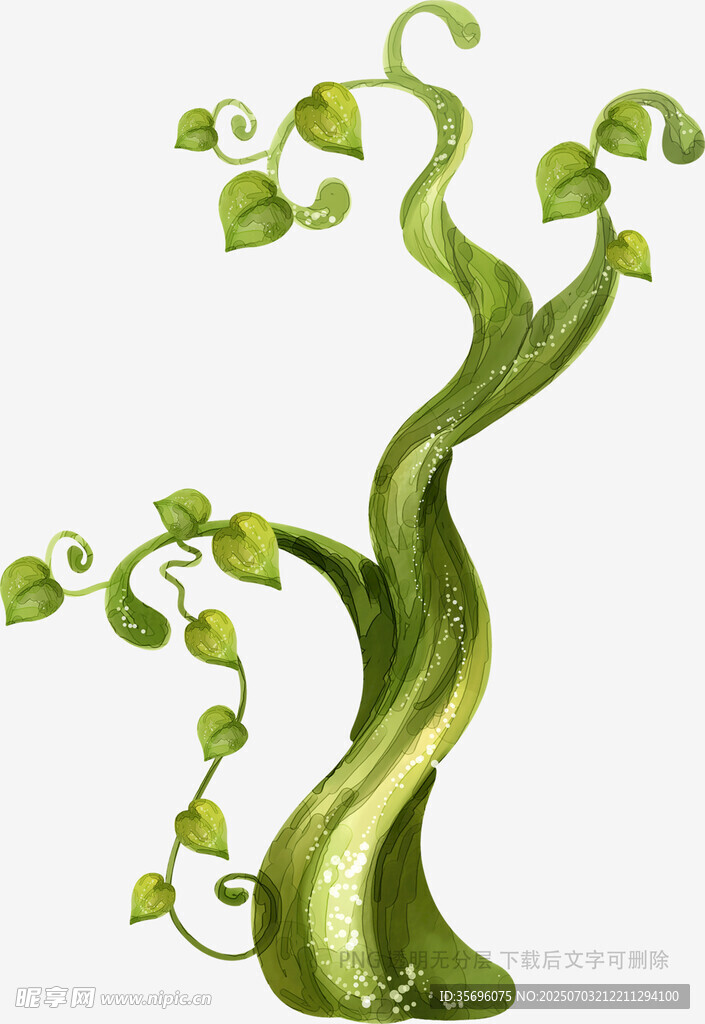 奇幻藤蔓插画