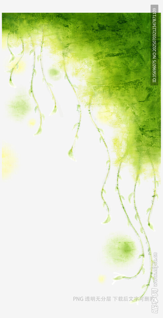 绿色梦幻藤蔓背景图