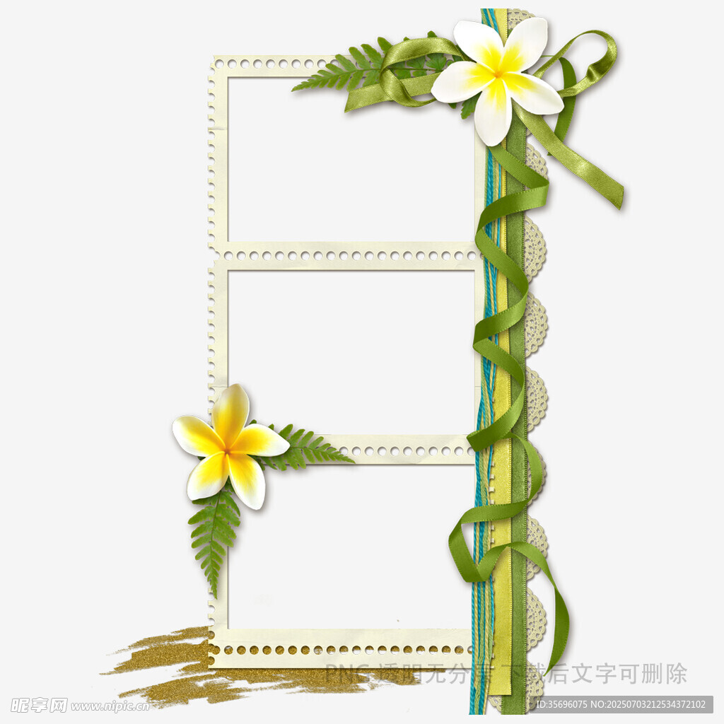 花卉装饰相框设计素材