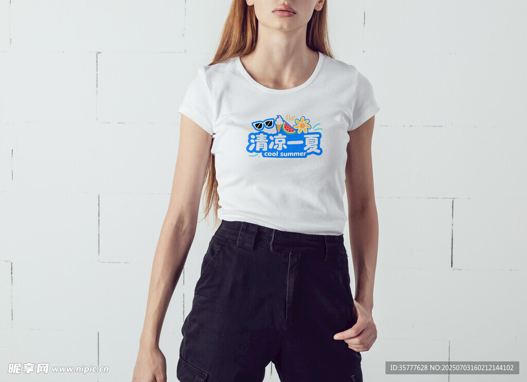 女士短袖样机
