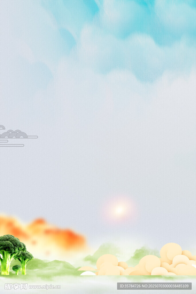 日出时分的梦幻天空景色