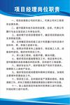 蓝色线条项目经理安全生产责任制