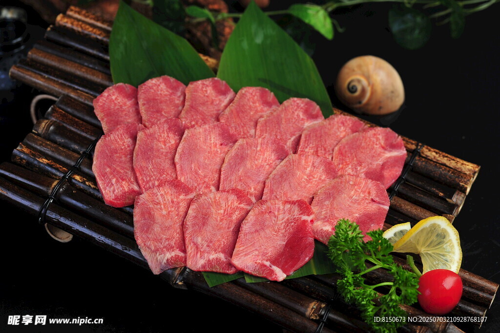 新鲜牛肉切片