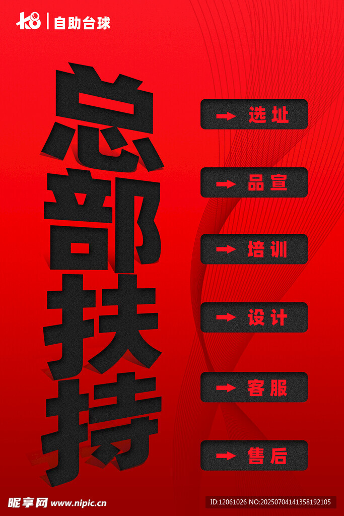 总部扶持宣传海报