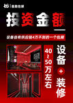 投资设备装修40 50万