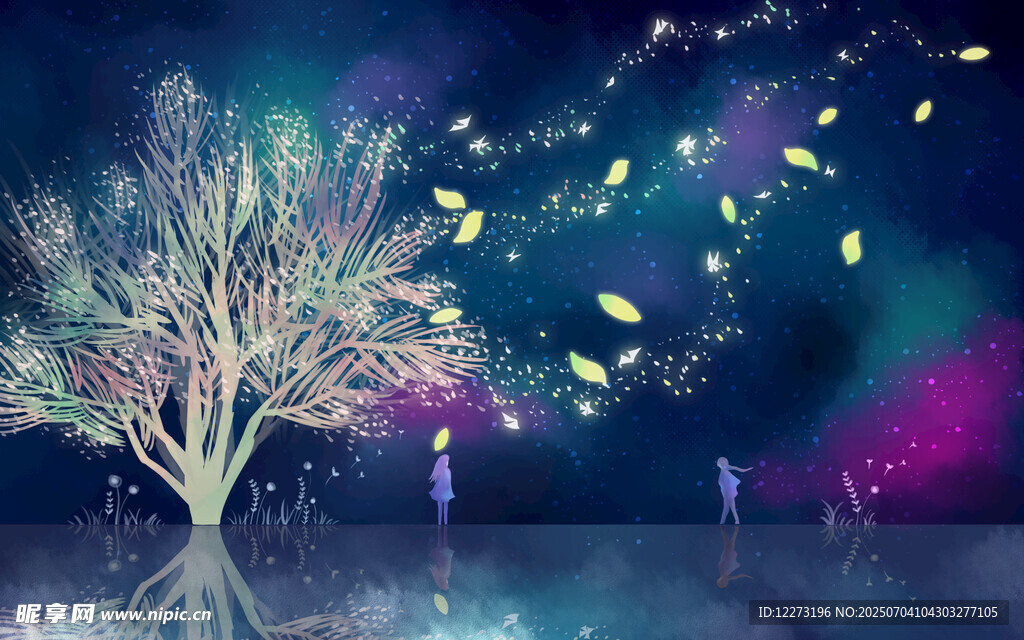 梦幻夜光树 