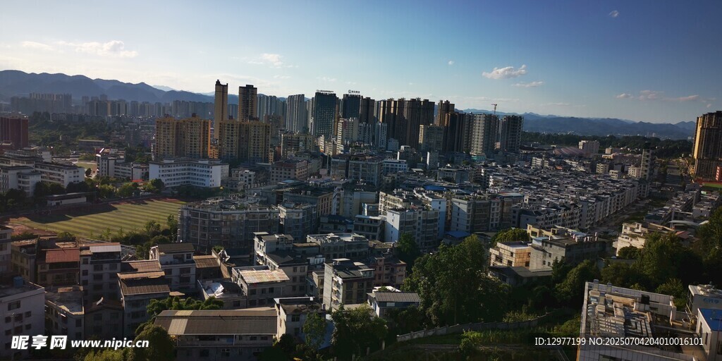 城市全景俯瞰图
