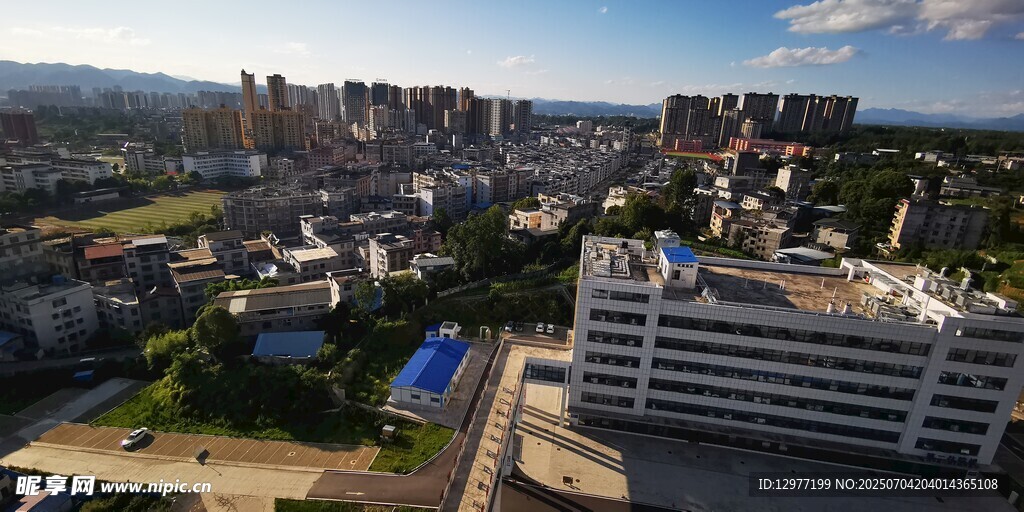 城市建筑俯瞰景观
