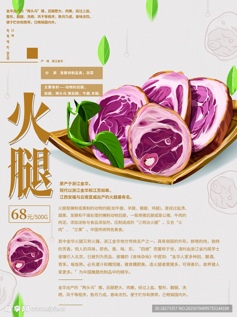 火腿海报