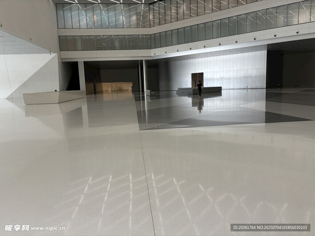 现代空旷室内空间场景