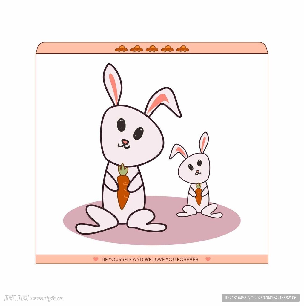 小兔子相框