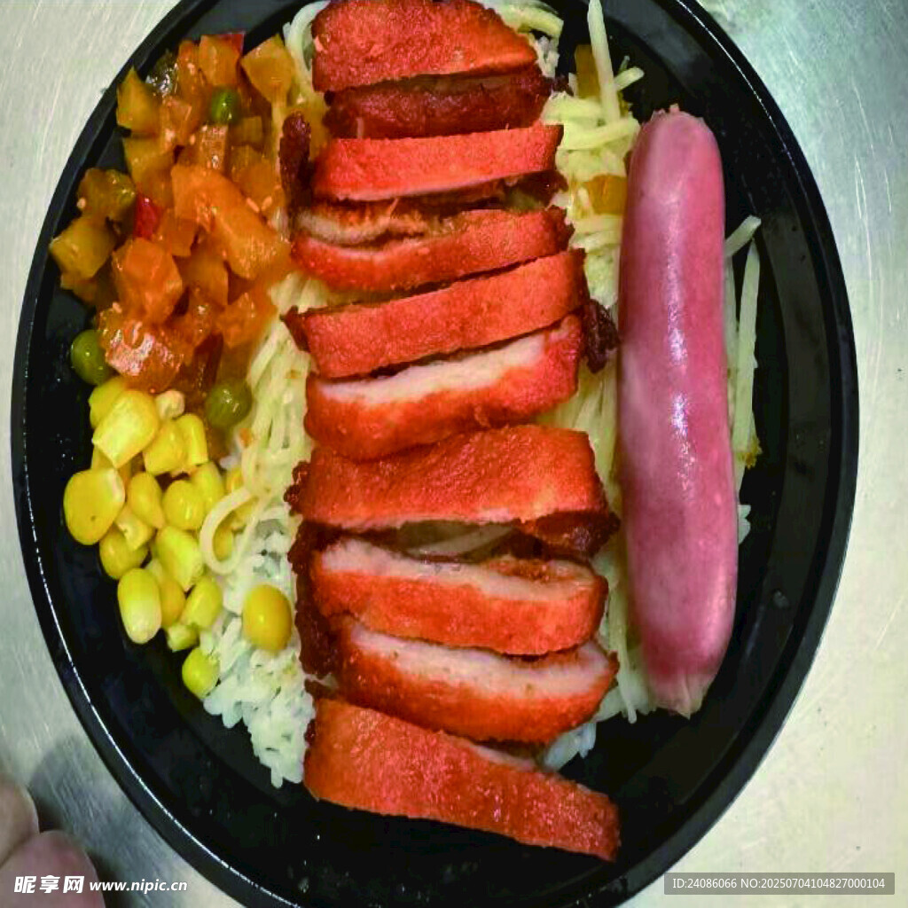 美味鸡排便当营养丰富