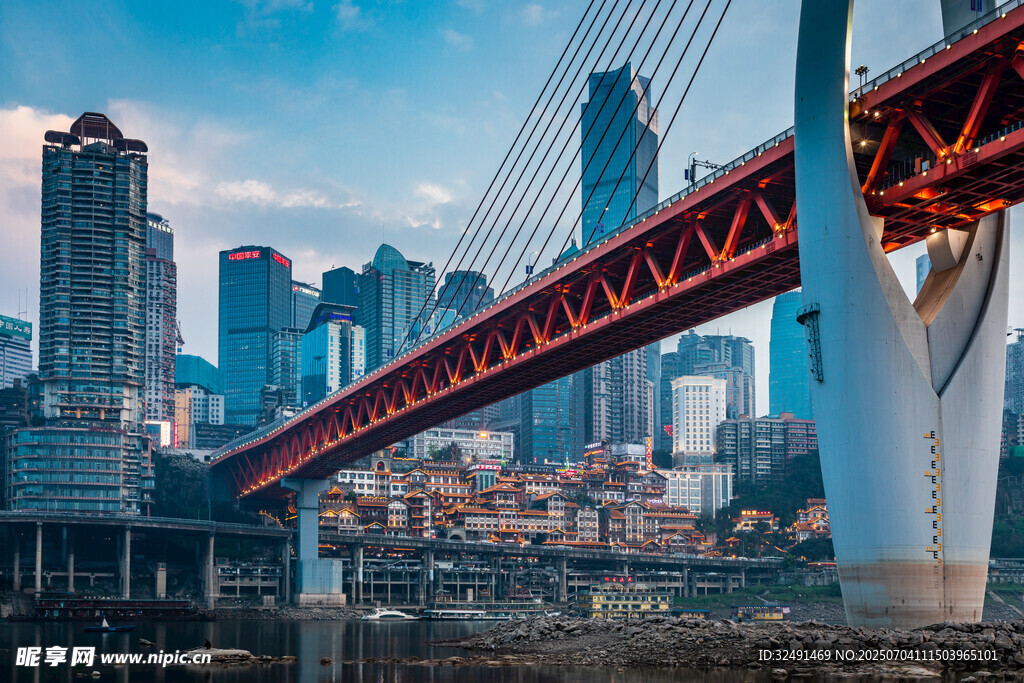 重庆城市跨江大桥美景