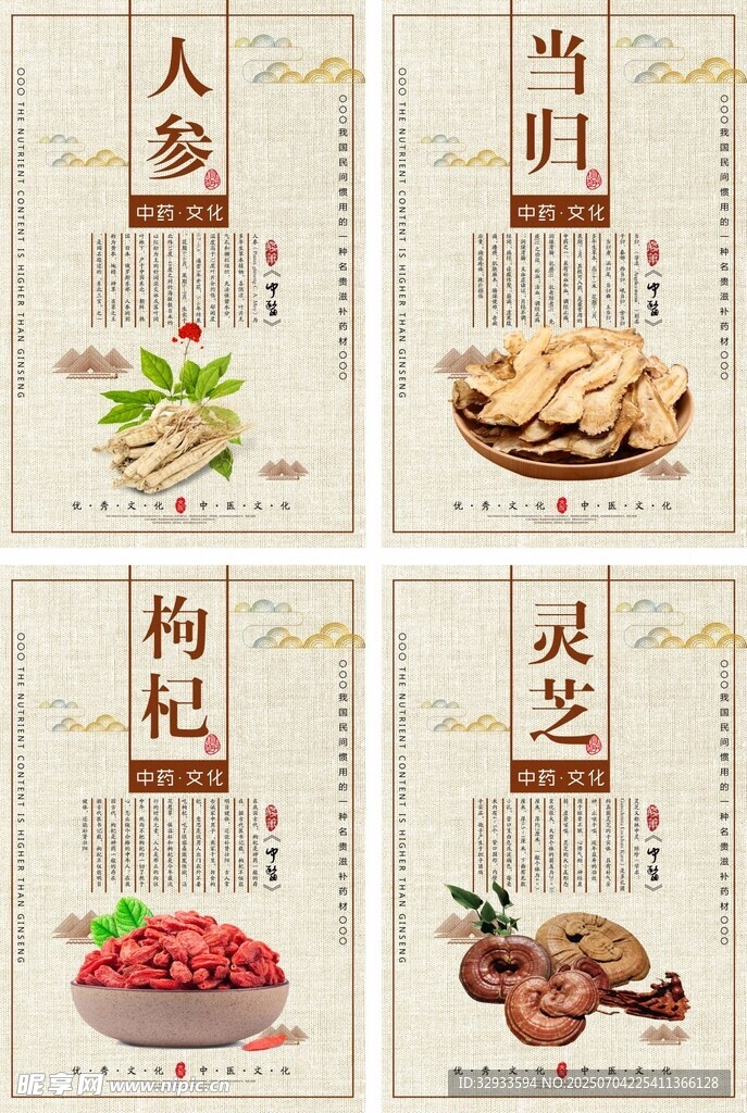 中国风中药药品展板