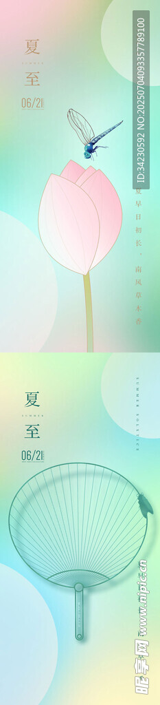 夏至节气海报