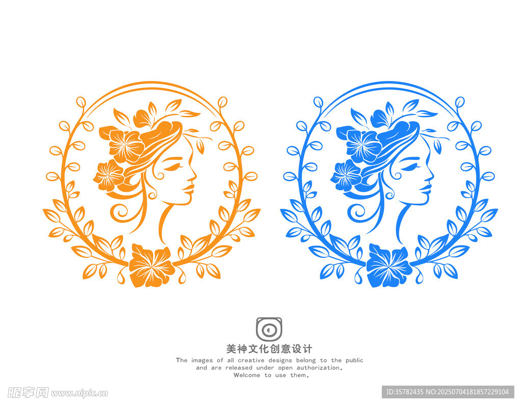 女性头像logo