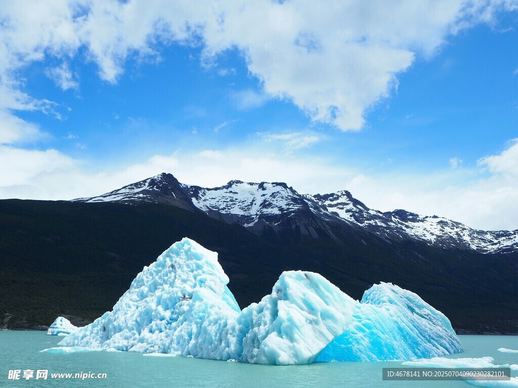 梦幻冰川壮美雪山景观