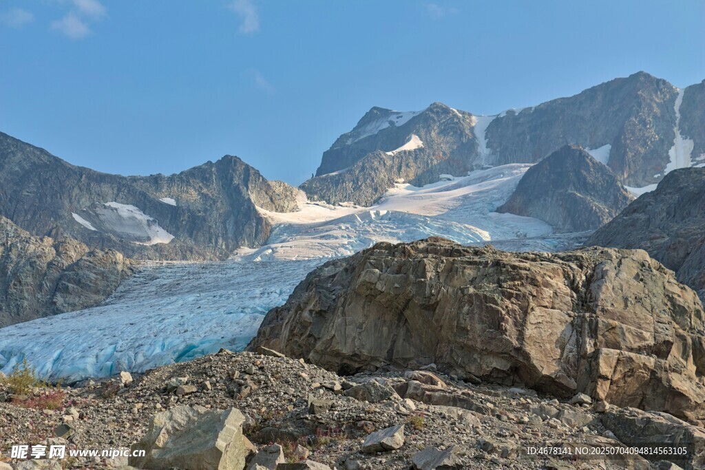 壮丽高山冰川景观