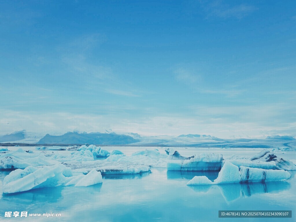 冰川美景纯净蓝色世界