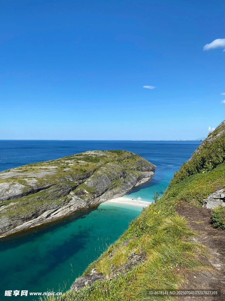 美丽海岸风光碧海蓝天