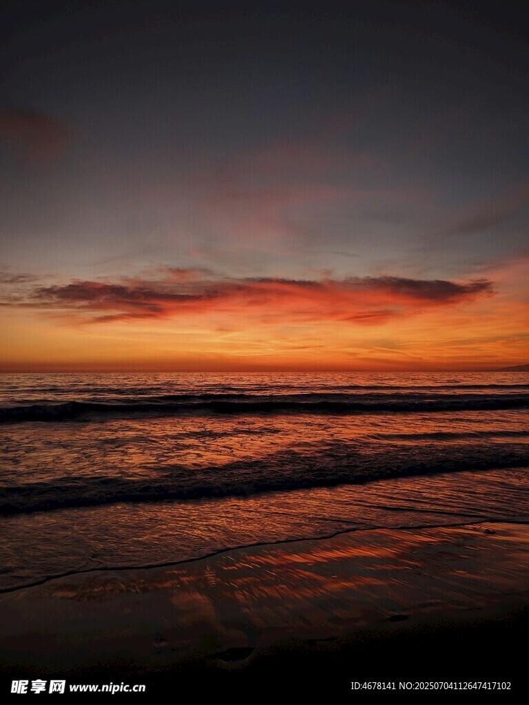 海边绚丽日落美景