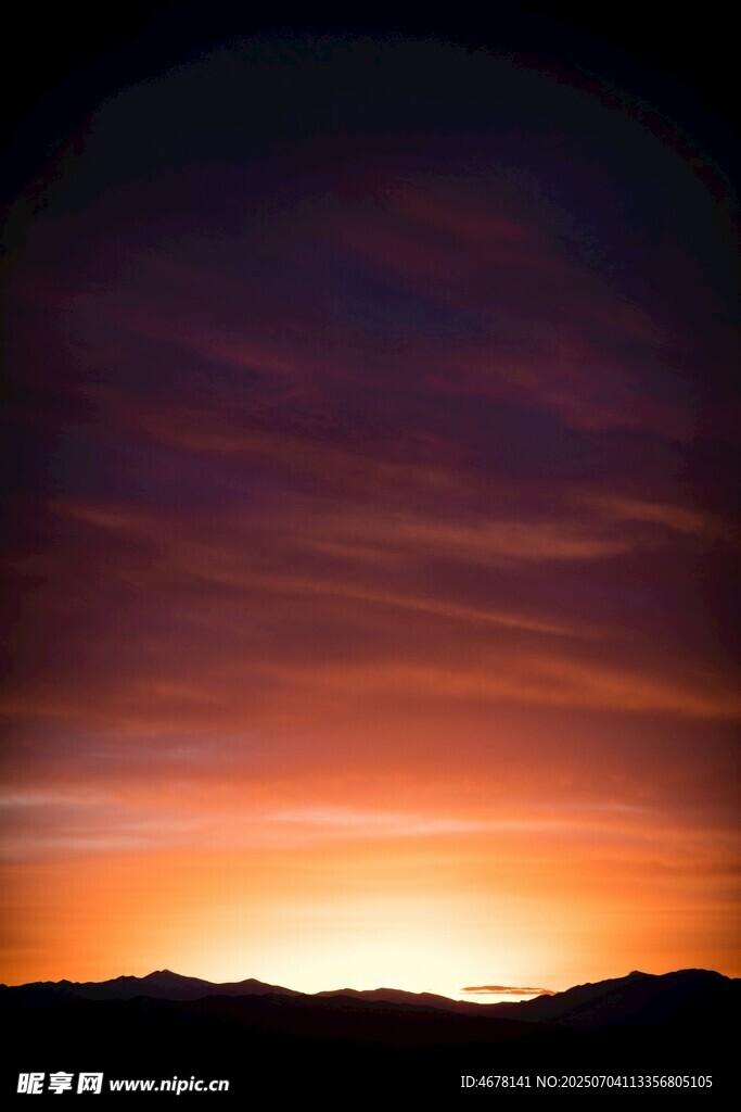 壮丽黄昏天空美景