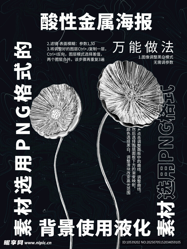 酸性金属风蒲公英海报