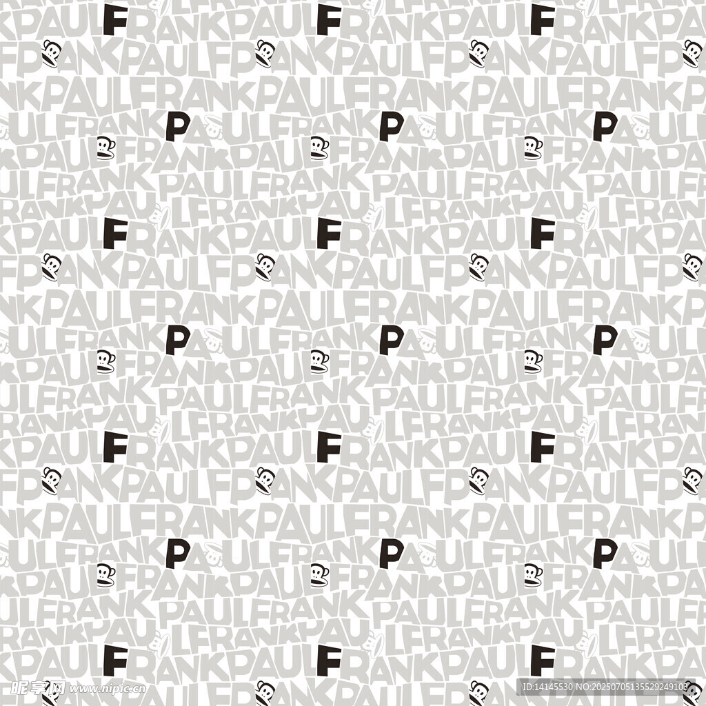 字母PF图案背景