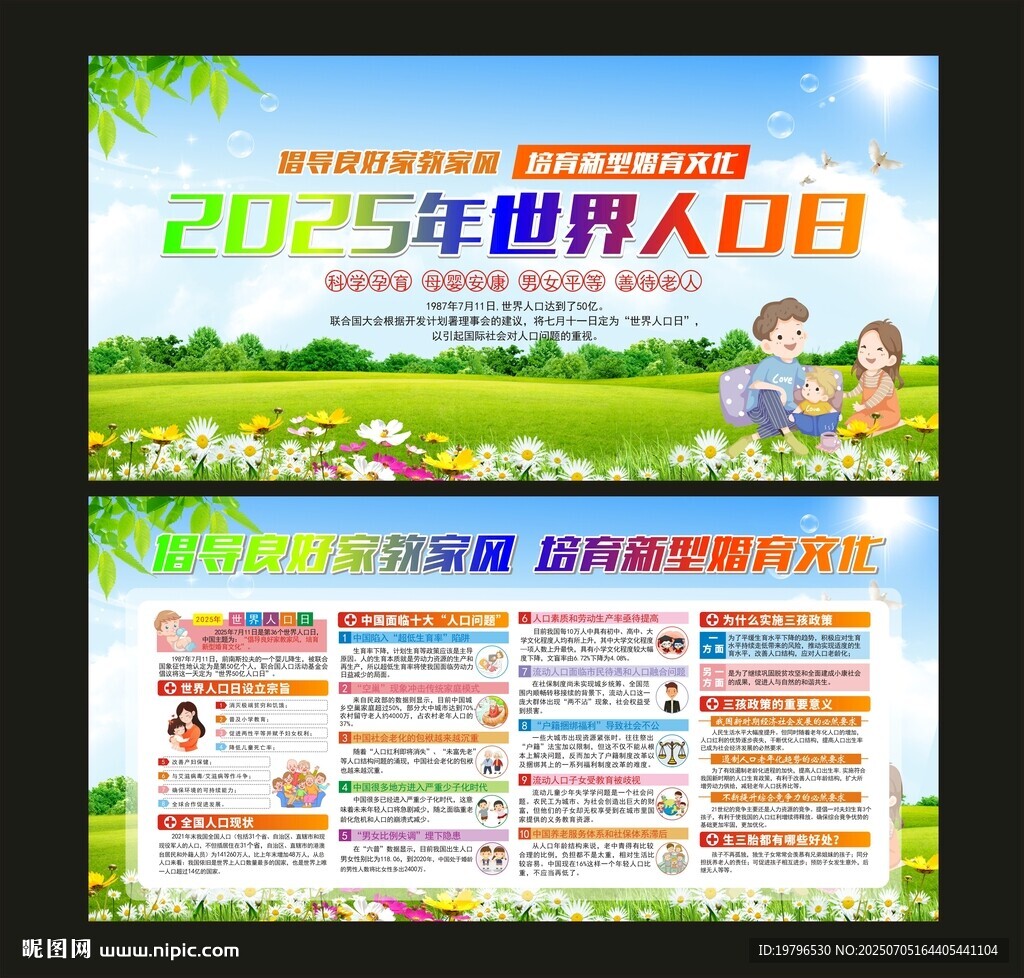 2025年世界人口日宣传海报