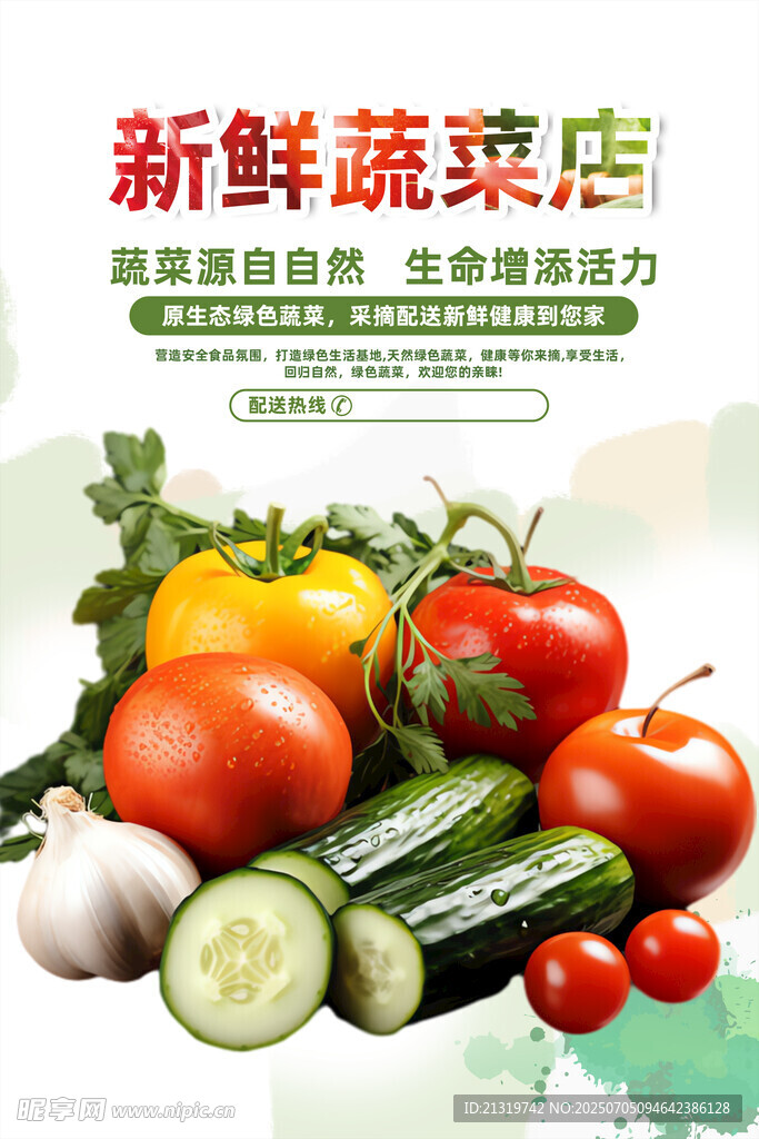 新鲜蔬菜海报