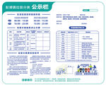 绿色清新办公区公告栏设计