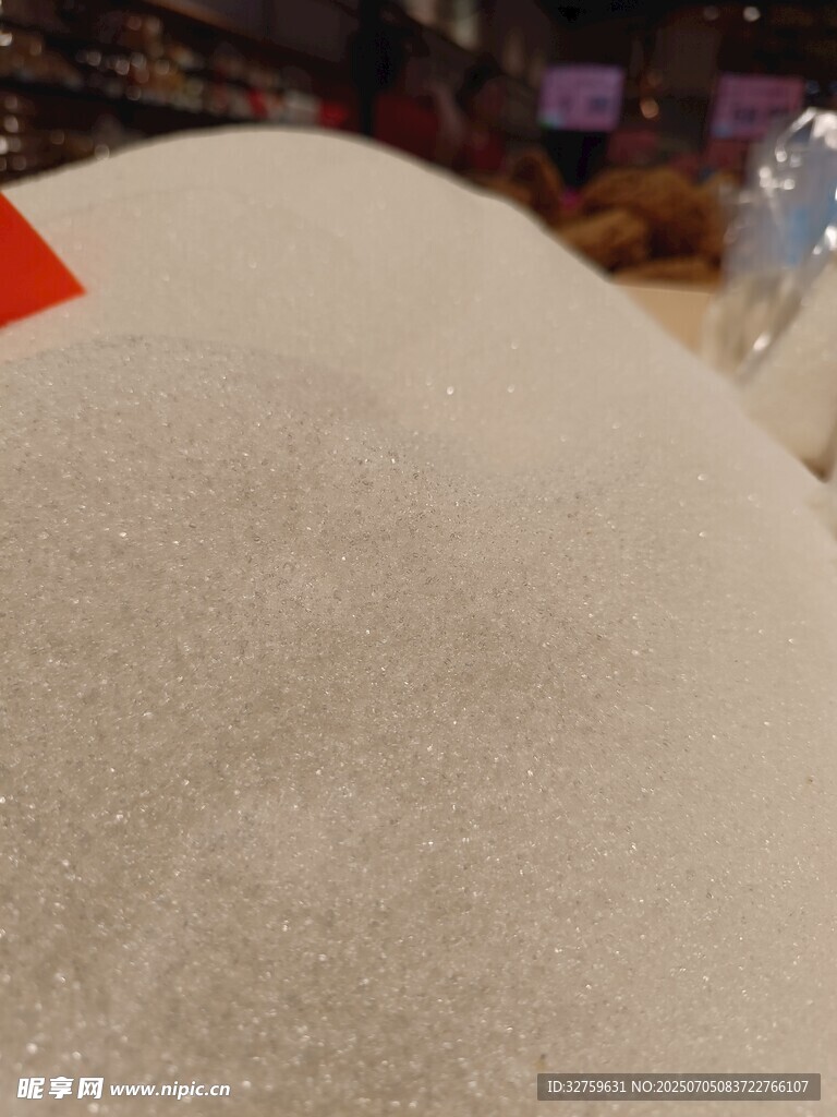 白色粉末堆特写