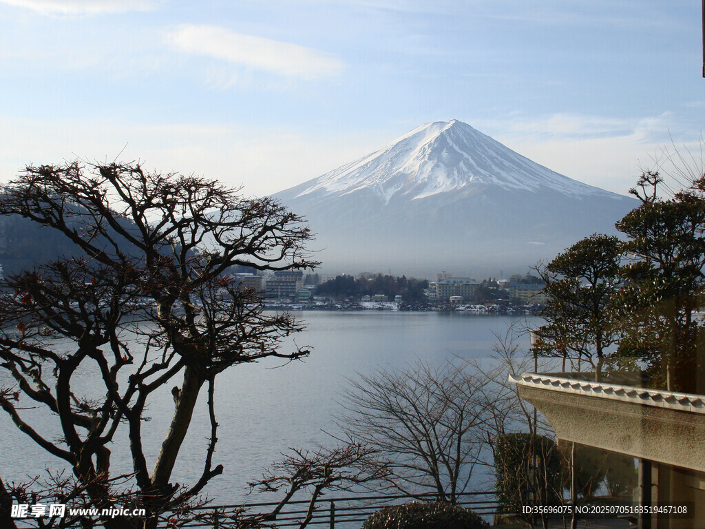 富士山湖畔美景