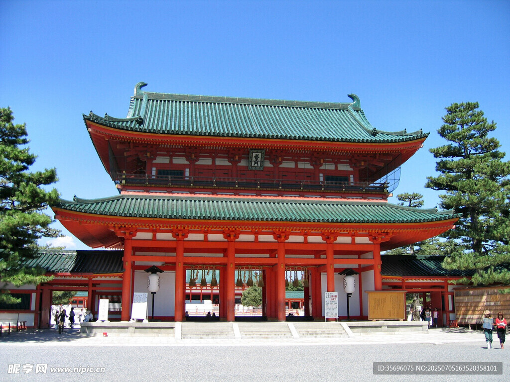 日本传统建筑朱雀门