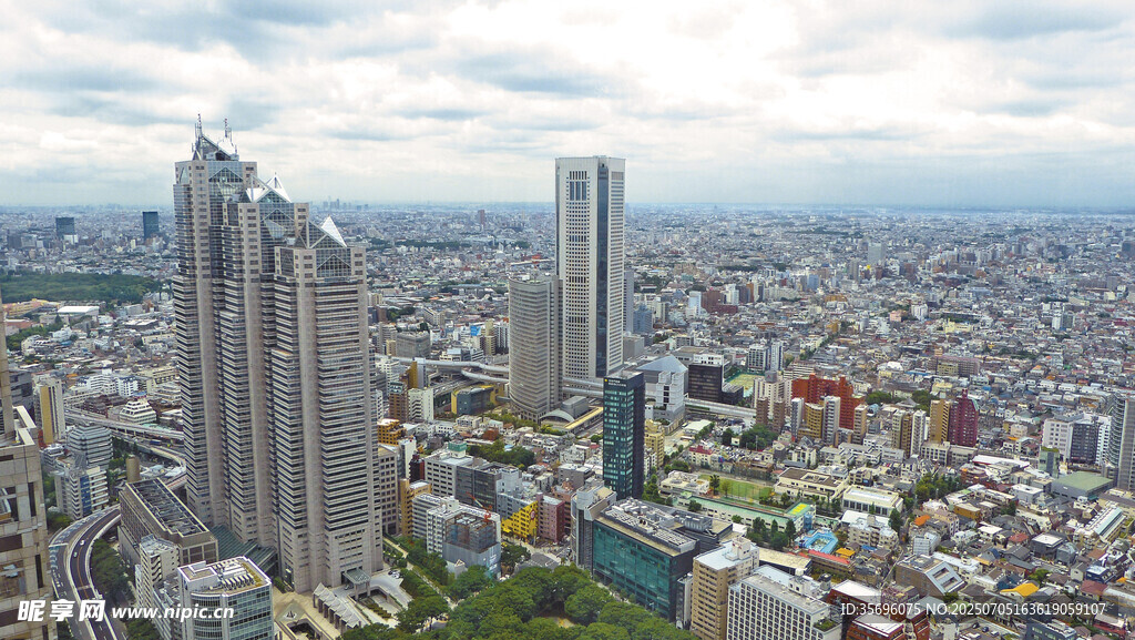 繁华都市高楼景观