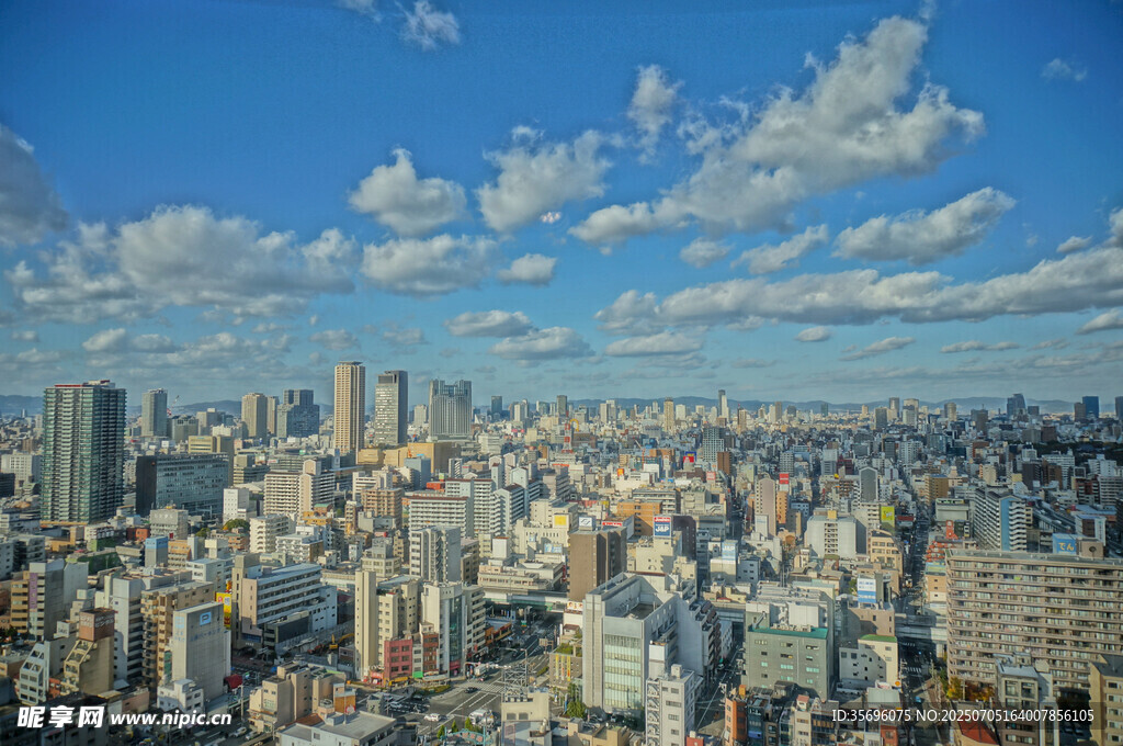 繁华都市天际线景观