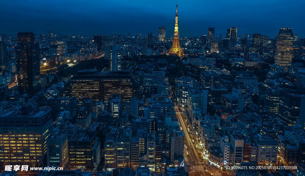 巴黎城市夜景俯瞰