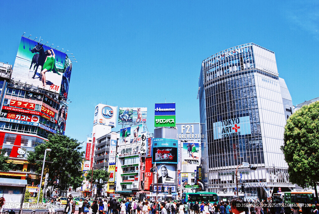 繁华都市街头景象