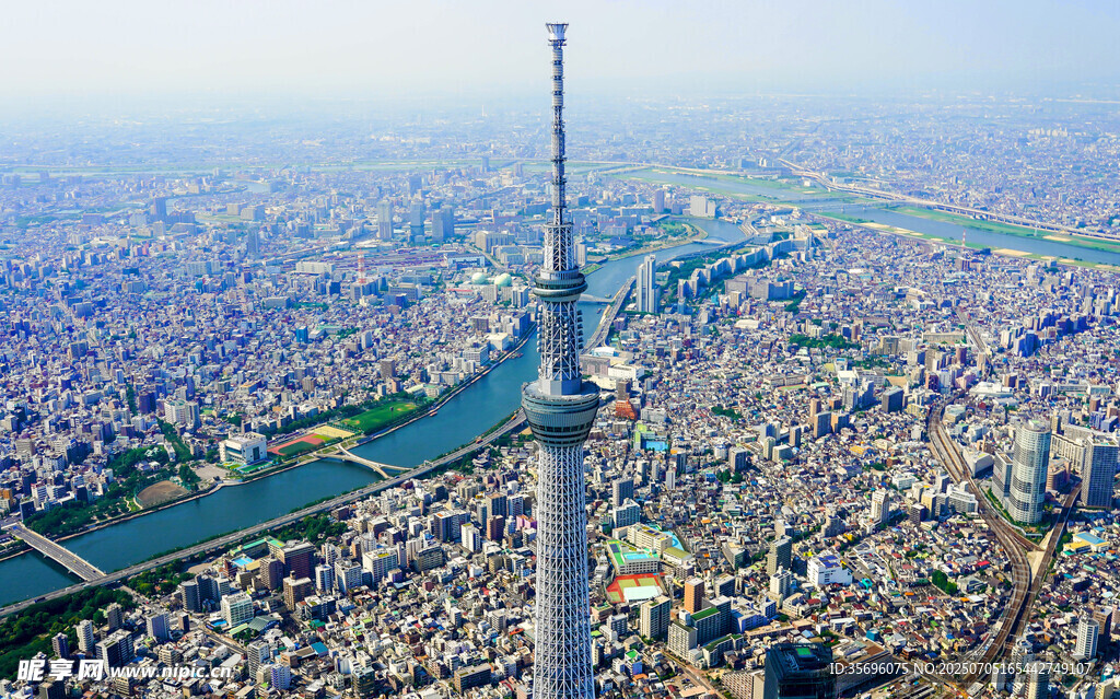 东京城市景观俯瞰图