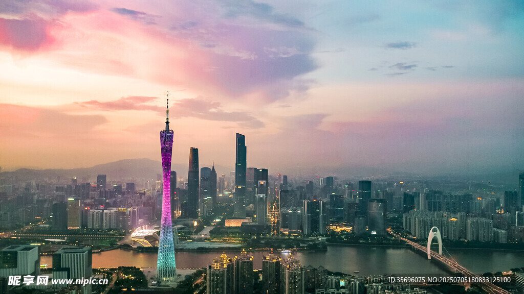 广州珠江新城夜景