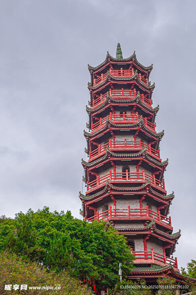 广州市南沙天后宫南岭塔