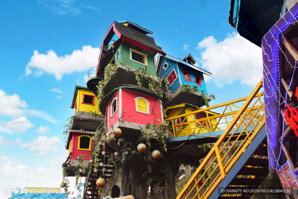 多彩建筑景观