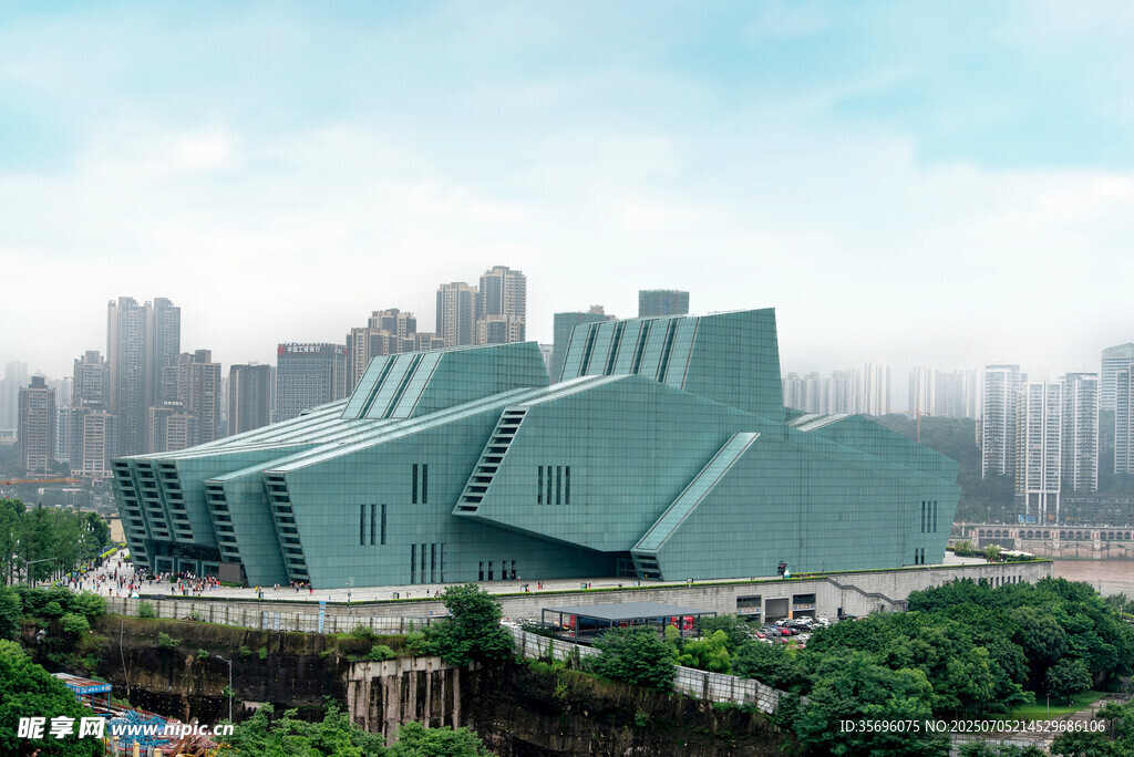 独特造型的现代化建筑