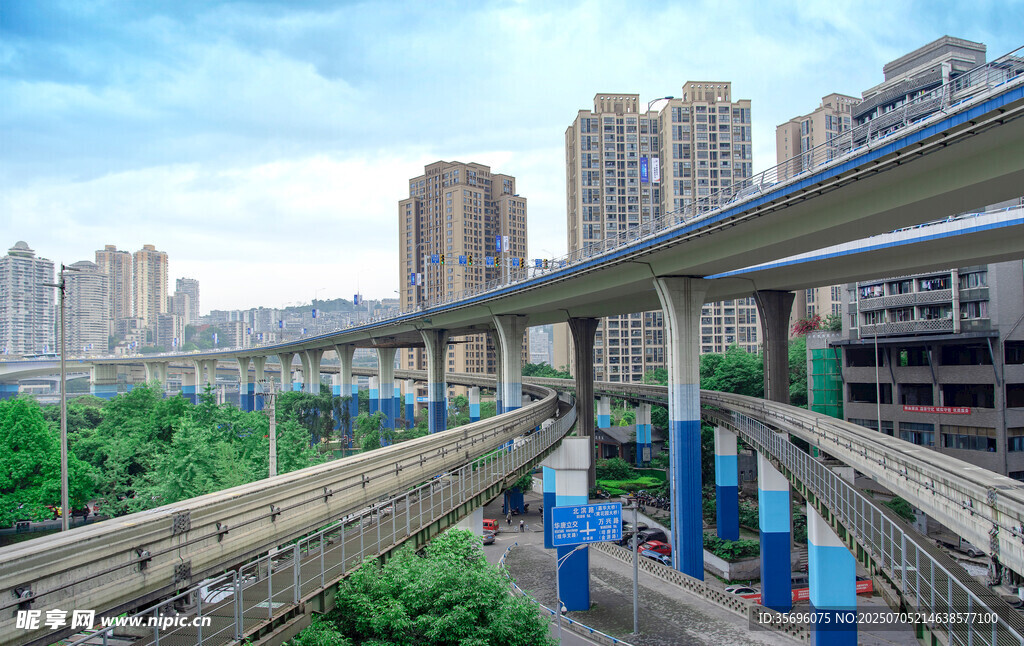 城市高架轨道交通景观
