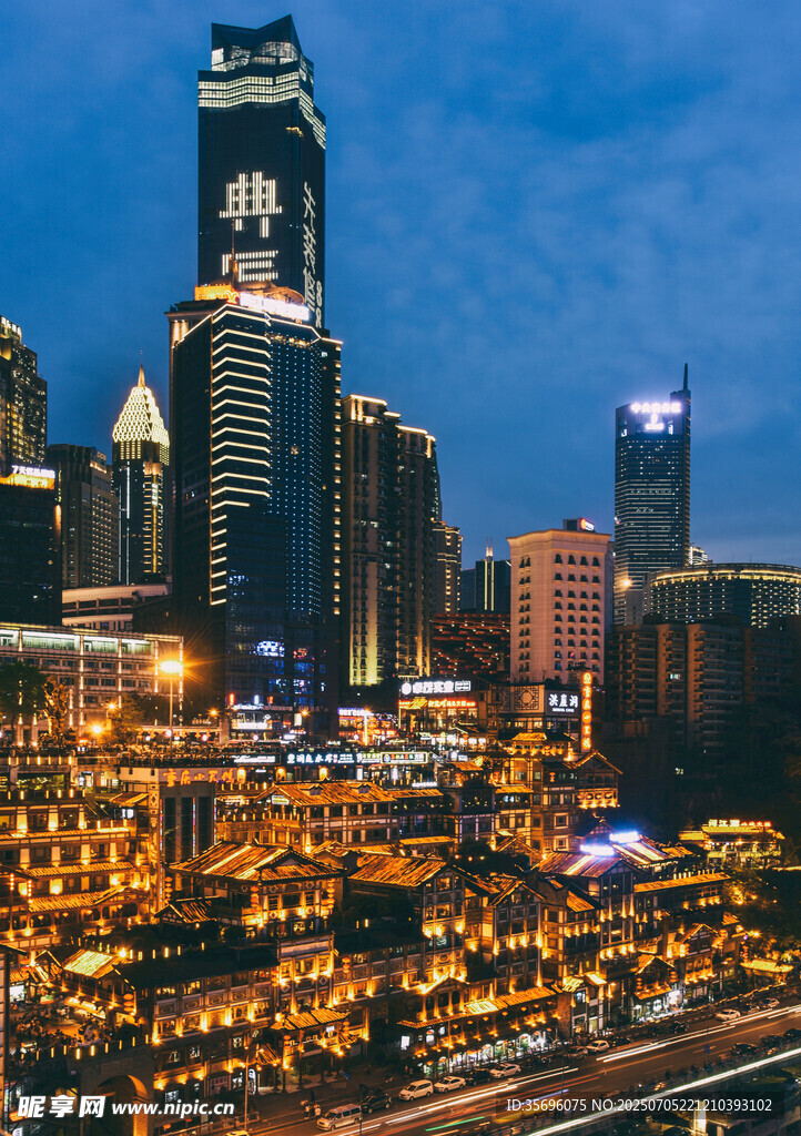 繁华都市夜景