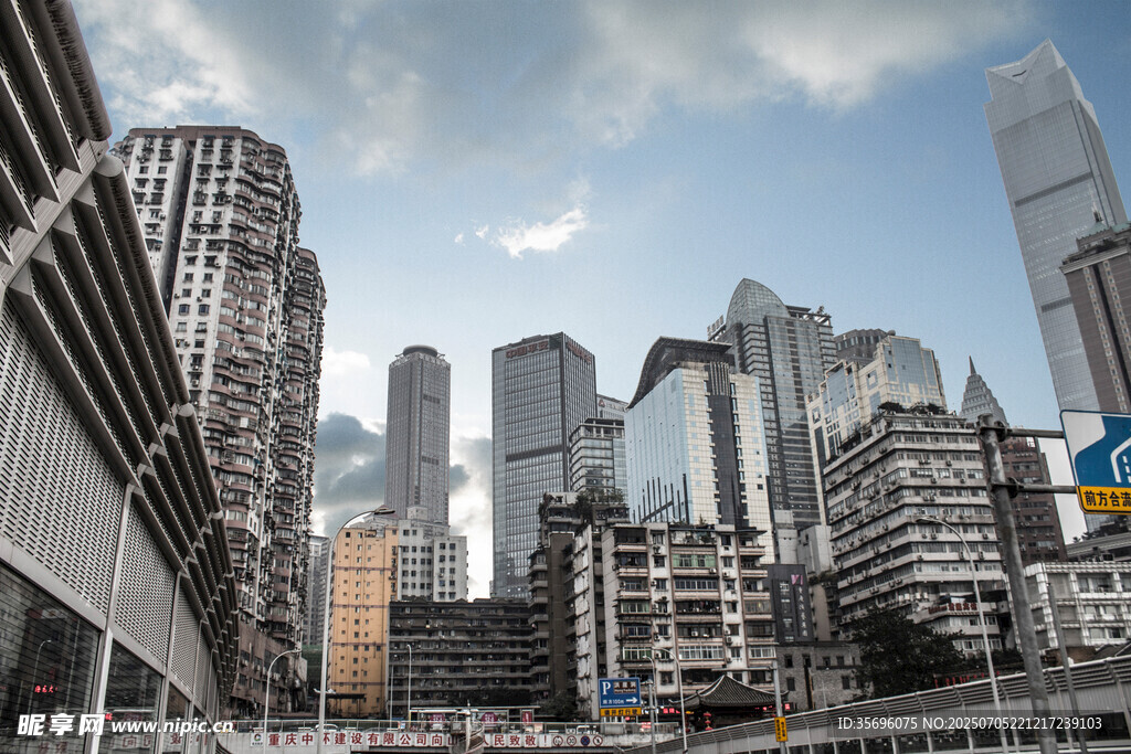 都市繁华高楼景观